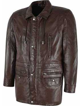 Smart Range Leather Manteau